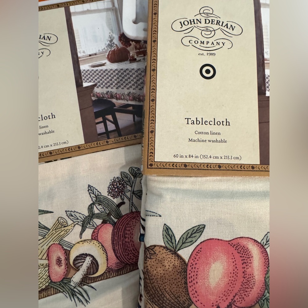 John Derian Thanksgiving table cloth - Picture 6 of 11
